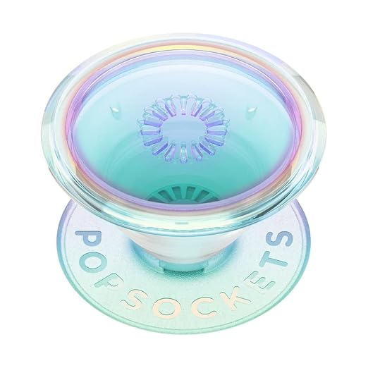 PopSockets Translucent Phone Grip with Expanding Kickstand – Clear Iridescent