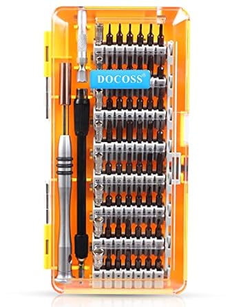 DOCOSS 60 in 1 Precision Magnetic Screw driver tool kit For Mobile Phone, Laptop and Househlold Repair With with S2 Steel & 56 Bit Set