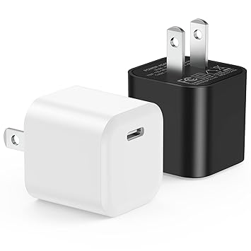 USB C Wall Charger [2 Pack] Agtray USB Type C Mini Phone Charger Adapter Box Fast Charging Block Brick Travel Plug Cube Compatible iPhone 14 13 12 11 Pro Max Mini XR XS X 8 7 6 Plus, iwatch 8 7 6 SE 3