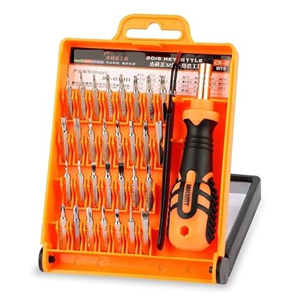 SPIN CART Presicion Screwdriver Set, 32 in 1 Magnetic Tool Kit With 30 Bits For Smart Mobile Phone, Laptop, Computer, Electronics etc. (Yellow)