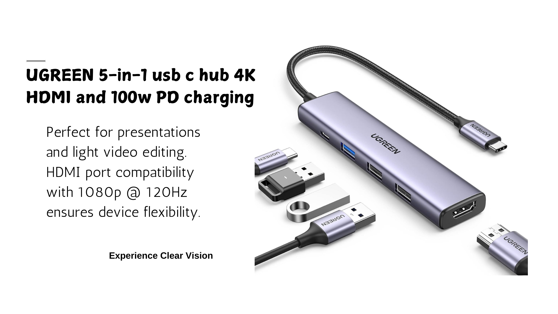 The UGREEN Revodok USB C Hub HDMI 4K with PD Charge 100W: Perfect for Everyday Productivity