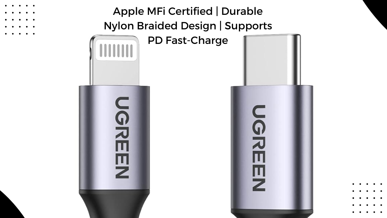 iPhone Charging Solutions: Mfi-Certified USB Type C to Lightning Cable | Brand (UGREEN)